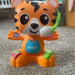 Fisher-Price Orange and Black Tiger Learning Toy
